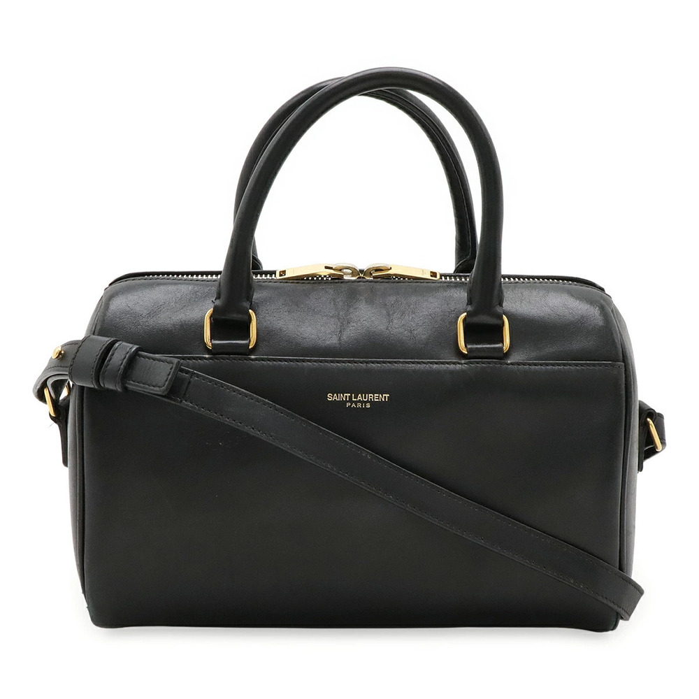 SAINT LAURENT PARIS YSL Baby Duffle 2way Shoulder Bag Black